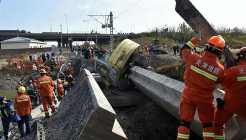 天津南环临港铁路桥梁垮塌事件